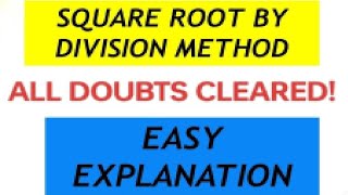 Square root by Division Method [upl. by Analla426]