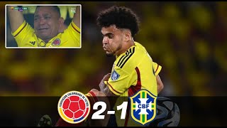 Doblete de Luis Díaz VS BRASIL 21 — ELIMINATORIAS SUDAMERICANAS 2023 [upl. by Goles232]