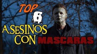 Top 6 Mejores Asesinos con Mascaras del Cine de TERROR [upl. by Bonnes231]