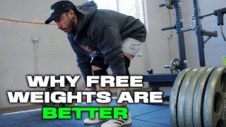 Machines vs Free Weights WHY FREE WEIGHTS ARE BETTER [upl. by Tnayrb]