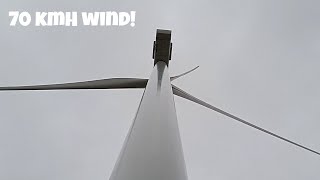 Wind turbines in a Strong wind 🥶🌪️ [upl. by Chud]