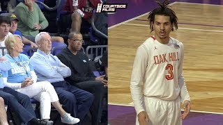 Cole Anthony JUMPS OVER Defender with UNC Roy Williams Sitting Courtside [upl. by Phare294]