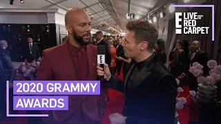 Common Sends Love to Kobe Bryants Family at 2020 Grammys  E Red Carpet amp Award Shows [upl. by Aneez]