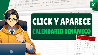 Como Hacer un CALENDARIO en Excel que al dar clic en una celda aparezca y se pueda seleccionar fecha [upl. by Lightman]