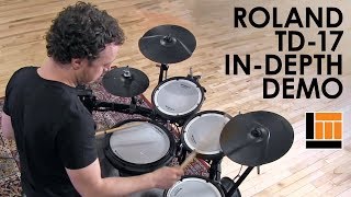 Roland TD17 VDrum Kit InDepth Demo [upl. by Jinny]