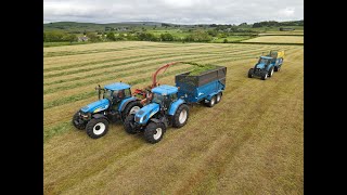 TM 190 amp Ten X Modern Classic Tractor Fleet at Grass [upl. by Gaultiero846]