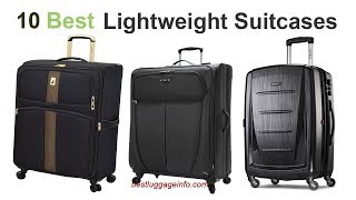 Best Lightweight Suitcases  Ten Best Cheap Lightweight Carry On Luggage Suitcases Sale [upl. by Cinamod37]