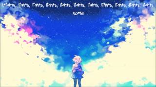 【Nightcore】 Lights  Ellie Goulding Lyrics [upl. by Richers]