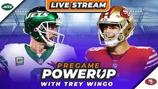 LIVE JETS VS 49ERS MONDAY NIGHT FOOTBALL PREVIEW  Pregame PowerUp 🏈 [upl. by Rebeh769]