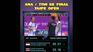 ANA TIWI KE FINAL TAIPE OPEN 2024 [upl. by Struve685]