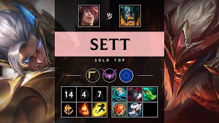 Sett Top vs Olaf Legendary  EUW Master Patch 1420 [upl. by Dominy]