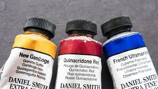 New Gamboge  Quinacridone Red  French Ultramarine Limited Palette [upl. by Einniw]