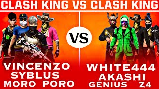 SYBLUS  VINCENZO  MORO  PORO VS WHITE444  AKASHI  GENIUS  Z4 Clash Squad Custom Match 👽📌🎯 [upl. by Nameloc]