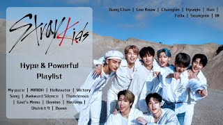 SKZ Playlist  HYPE amp POWERFUL Songs straykids [upl. by Wyly]