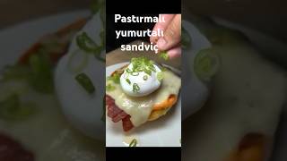 pastırmalı yumurtalı sandviç pratiktarifler food recipe chef tarif pasta yemektarifleri [upl. by Woodsum570]