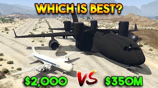 GTA 5  CHEAP VS EXPENSIVE PRESIDENT PLANES [upl. by Eynaffit]