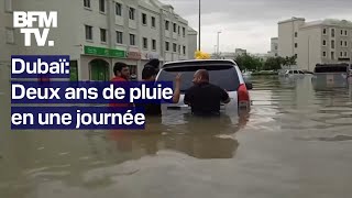 Dubaï deux ans de pluie en une journée [upl. by Ellimaj193]