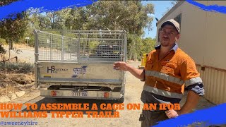 How to attach amp unattach the cage on an Ifor Williams Tipper Trailer [upl. by Ahsitan]