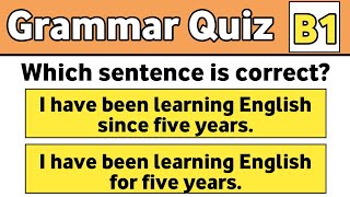 B1 Level English Grammar Quiz Can you PASS [upl. by Prescott940]