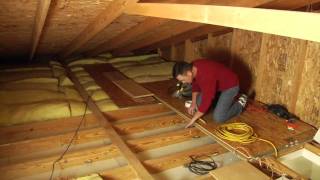 Louisville Ladder Elite Attic Ladder Installation [upl. by Ahiel]