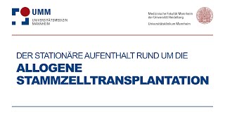 Allogene Stammzelltransplantation SZT Infos zum stationären Aufenthalt [upl. by Aivataj357]