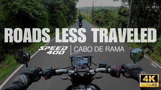 Roads Less Traveled  Triumph Speed 400 Cabo De Rama [upl. by Akihsan]