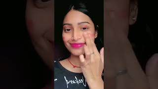 Full makeup with only 1 lipstick hack 😱shortvideo youtubeshorts trending viralvideo [upl. by Jopa372]