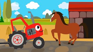 Lieder für Kinder über Autos Tiere Essen – Cartoons für Kinder [upl. by Ardnama]