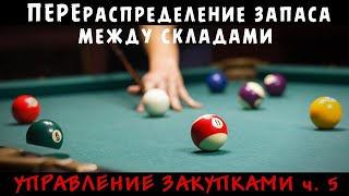 ПЕРЕРАСПРЕДЕЛЕНИЕ Балансировка запасов между своими магазинами и складами Управление закупками ч5 [upl. by Jeanelle]