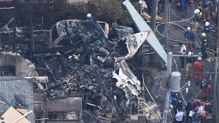 調布市の住宅街に軽飛行機墜落、事故直前の様子とらえる、男性2人、女性1人死亡 [upl. by Ddal122]