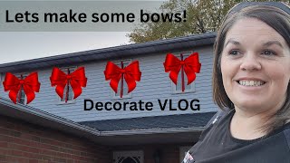 How to make a simple Bow and Decorate your windows [upl. by Buzz]