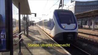 Treinen op Station Utrecht Centraal  Overvecht  9 maart 2014 [upl. by Shawn13]