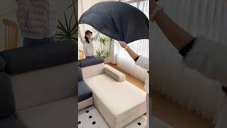 👉Sofa Cover  Protect amp Gorgeous Look Your Sofa satisfying short [upl. by Hett961]