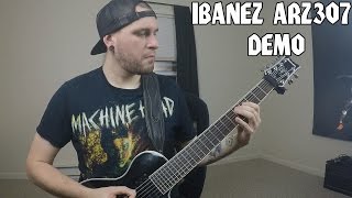 Ibanez ARZ307 7 String Demo [upl. by Atelra]