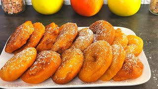 BEIGNETS AUX POMMES😋 RECETTE FACILE ET RAPIDE 🥯🍎 [upl. by Cima]