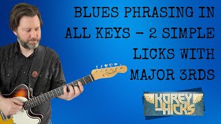 Blues Licks That Unlock the Fretboard Using 3rds  Get Out of the Pentatonic Box with Chord Tones [upl. by Ecylahs450]