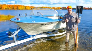 WATER TESTING my ABANDONED Boat After 40 Years of Rot  Boat Restoration [upl. by Nuarb]