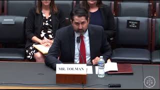 ROC Executive Director Brett Tolman Testifies on Weaponization of Justice and Overcriminalization [upl. by Notsrik]