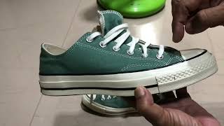 Converse all star chuck Taylor 1970 สีเขียว [upl. by Ytitsahc]