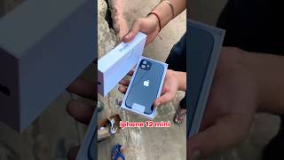 iphone 12 mini 📲 unboxing 🔥💯 miniblock shorts unboxing [upl. by Regdor]