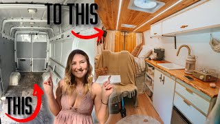 Van Conversion Timelapse  DIY Camper Build Tiny House [upl. by Sucitivel]