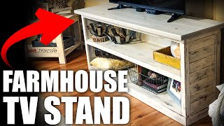 Modern Farmhouse TV Stand [upl. by Lachish]