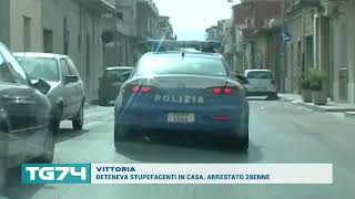 VITTORIA  DETENEVA STUPEFACENTI IN CASA ARRESTATO 28ENNE [upl. by Aidyl]