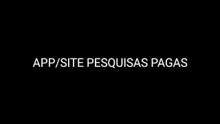 App  Site Pesquisas Pagas via Paypal [upl. by Gomar]