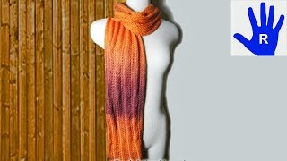 Stricken  Schal im Ajourmuster mit Zacken aus Ocean von Pro Lana [upl. by Jacobah]