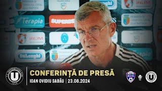 🎙 CONFERINȚĂ DE PRESĂ  Ioan Ovidiu Sabău prefațează partida de la Buzău [upl. by Kane]