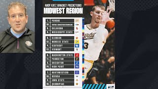 Bracketology Andy Katzs first bracket predictions of March 2024 [upl. by Ozkum]