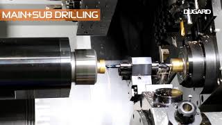 Hanwha STL42 Turrettype CNC Automatic Lathe Cutting Demo [upl. by Notsua]