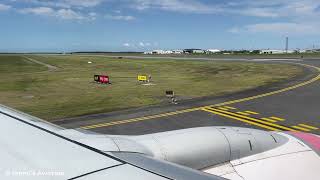 737800 pushback taxi and takeoff at Brisbane [upl. by Trinatte207]