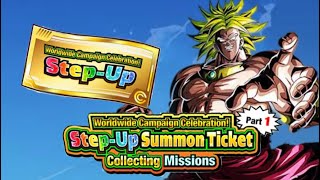 HOW TO GET THE 50 WORLDWIDE CAMPAIGN STEPUP SUMMON TICKETS 2024 PART 1 DBZ DOKKAN BATTLE [upl. by Eisler41]